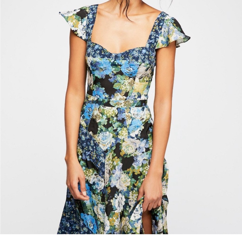 Free People Floral La Fleur Maxi